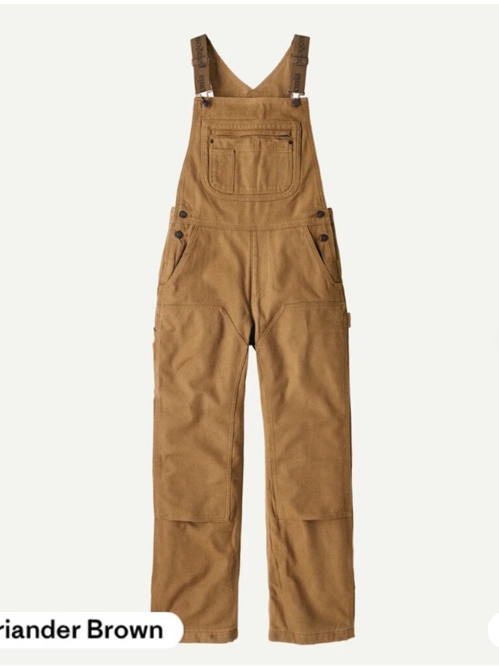 New w Tags Patagonia Woman’s Iron Forge Hemp Canvas Bib Overalls- Short XXL